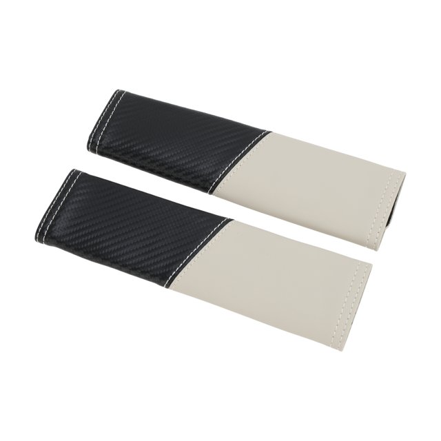 Cojín para Cinturón de Seguridad Beige Unique Bargains de Poliéster 22.5cm, 2 Pcs