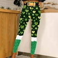 thumbnail image 2 of lcziwo Prime Today, Scrunch Butt Leggings for Women 2025 St Patricks Day Stretchy Tight Trousers Casual High Waisted Tummy Control Yoga Pants Green S, 2 of 8