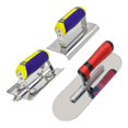 thumbnail image 1 of Stainless Steel Trowel Concrete Edger And Groover Tools Set Stucco Cement Finishing Kit Masonry Con, 1 of 5