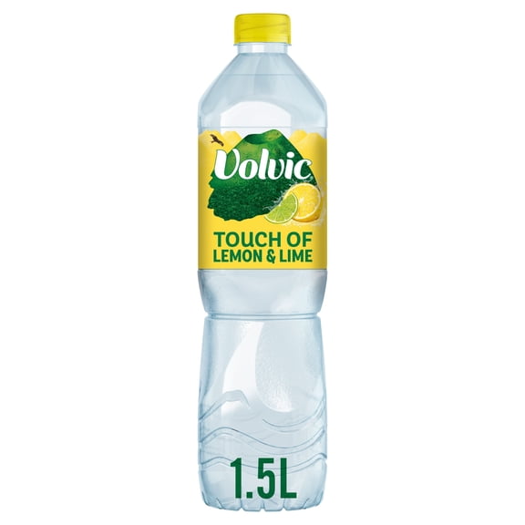 Volvic Touch of Fruit Lemon & Lime Still Flavoured Water 1.5L, Imported from Britain
