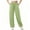 (Fashion 65)Green, variant on Women's Elastic Waist Crinkle Casual Pants Loose Jogger Trousers with Drawstring Cuffs Comfort Loungewear for Everyday