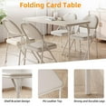 thumbnail image 3 of Kojooin Folding Table and Chairs Set of 5,Portable Card Table and Chairs,Padded Table & Chair Dining Set for Picnic, Event, Training,Indoor and Outdoor, 3 of 9