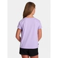 thumbnail image 3 of Reebok Girl's Sport Chic Graphic T-Shirt, Sizes 4-18, 3 of 7