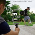 thumbnail image 4 of Godox VSS-RO1 Smartphone Cage Phone Video Rig Handheld Phone Stabilizer Grip with Phone Holder Cold Shoe Mounts 1/4 Inch Screw Holes Replacement for iPhone 12/12 Pro/ 12 Pro Max/11/10/8/7 Samsung, 4 of 8
