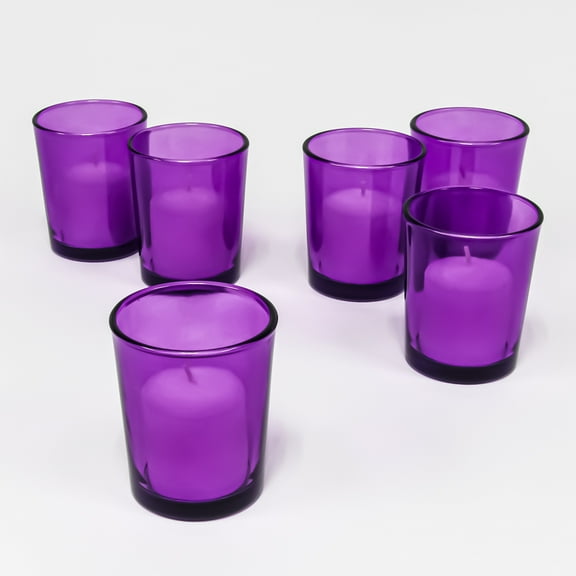 Eastland Votive Candle Holder Purple Set of 12