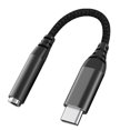 thumbnail image 1 of Sidaley Adaptador de cable de audio Baja pérdida Tipo-C a 3.5MM Adaptador de cable de audio Aleación de aluminio Trenzado DAC Transmisión de 32 bits Cables de audio/vídeo, 1 of 6