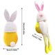 thumbnail image 2 of Gnomo De Pascua Conejito De Peluche Gnomos Conejito Creativo Tomte Nórdico Sueco Nisse Escandinavo Tomte Elfo Enano Decoración Del Hogar Noticed FN007521-01, 2 of 6