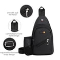 thumbnail image 4 of Small Sling Backpack Crossbody Sling Bag for Men Women, Chest Bag Daypack Fanny Pack Cross Body Bag for Outdoors Hiking Traveling, 4 of 6