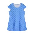 thumbnail image 4 of Qiopertar Robe d'Été Ample à Col Rond Manches Courtes Imprimé Mignon Grandes Économies de Vacances! Moins de 5$ jusqu'à 90 % de Réduction, 4 of 6