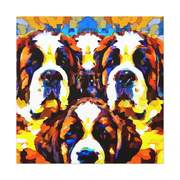 Saint Bernard Pop Art. - Canvas