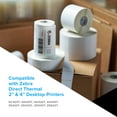 thumbnail image 4 of Zebra 2 x 1.25 in Thermal Transfer Polyester Labels Z-Ultimate 3000T Permanent Adhesive Shipping Labels - 1 in Core - 8 Rolls, 4 of 7