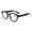 Black, variant on Thick Square Plastic Reading Glasses 1.50, Spring Hinge Black Readers +1.50 for Men and Women