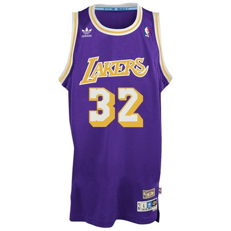 Joe Johnson Jersey - Magic Johnson Los Angeles Lakers Adidas NBA Throwback Swingman Jersey - Purple