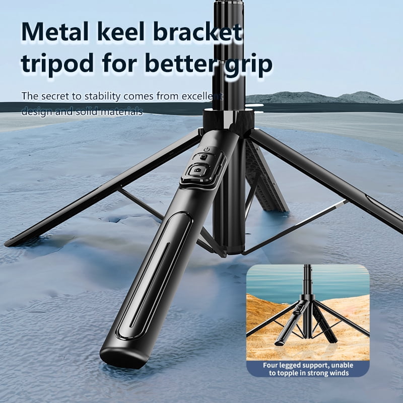 DODOUP Selfie Stick Tripod Stand for iPhone Samsung Huawei Cellphone 1.3m Extendable Phone Tripod with Wireless Remote