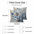 thumbnail image 3 of Waterproof Throw Pillow Covers Set of 2, 20x20 Inch White Blue Flowers Decorative Pillowcases Outdoor Pillow Slip Cushion Covers Set for Couch Tent Pastoral Vintage Butterfly Floral, 3 of 7