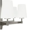 thumbnail image 4 of Hunter - Nolita 6-light Brushed Nickel, Large Chandelier, Dimmable, Modern Style, Candle Shaped, for Bedrooms, Dining, Living Rooms - 19875, 4 of 7