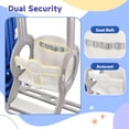 thumbnail image 5 of JAMPOOCA 5-in-1 Kid Slide Playset, Swing Set with Climbing Ramp & Basketball Hoop, Blue, 5 of 7