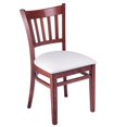 thumbnail image 1 of Chaise Latérale Verticale en Acajou (Lot de 2), 1 of 2