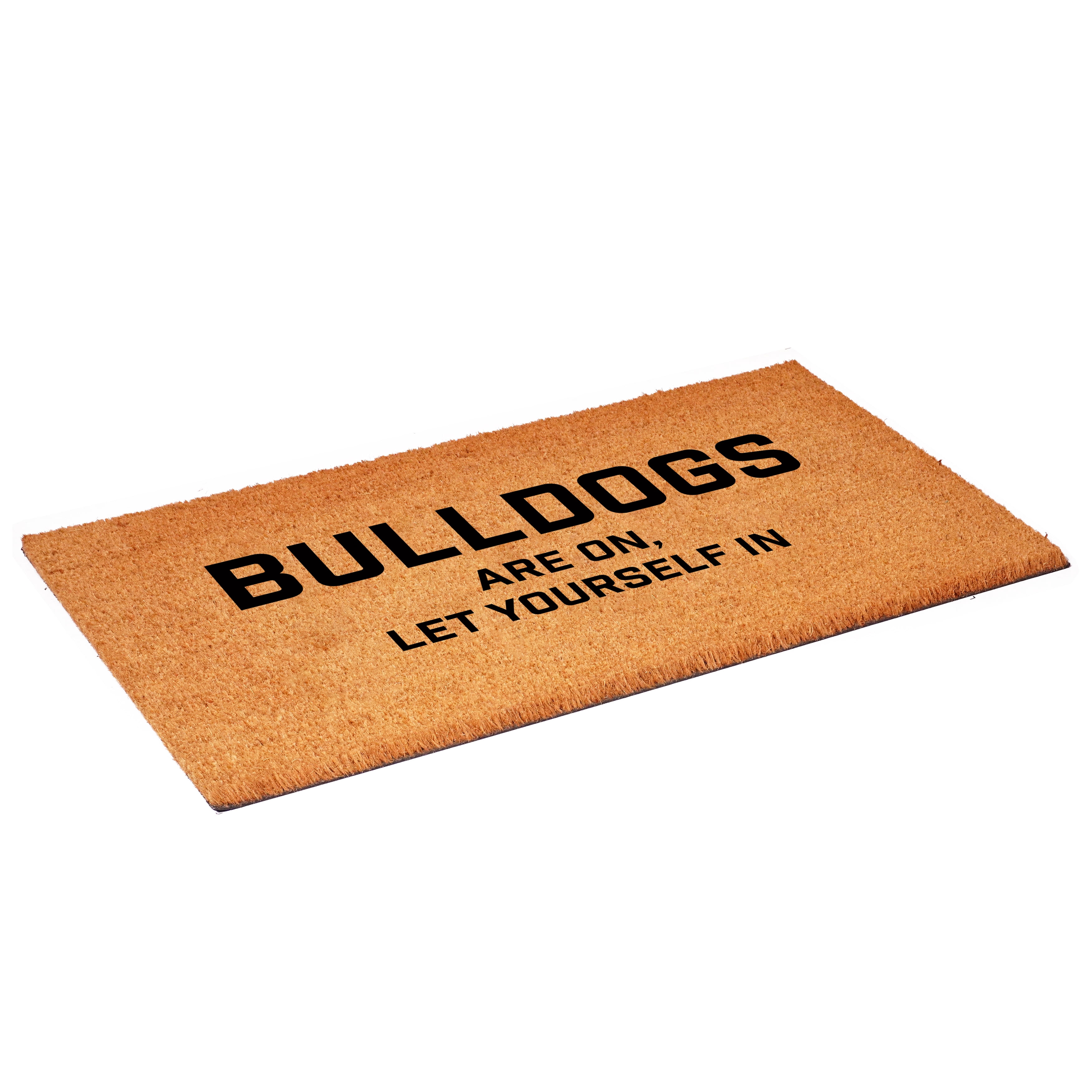 Calloway Mills 111772436 Bulldogs are on let yourself in Doormat 24" x 36"