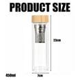 thumbnail image 5 of Strainer Included for Enhanced Brewing Experience 450ml Double-Wall Glass Tea Maker, 5 of 5