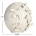 thumbnail image 3 of Creative Co-Op Stoneware Vase with Birds and Reactive Glaze, Cream, 3 of 5