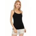 thumbnail image 3 of 4-Pack Women's Spaghetti Strap Camisoles - Slim-Fit Tank Tops, 3 of 6