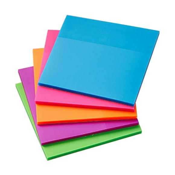 KAKOWELY 5pcs Sticky Memo Pads Memo Notes Portable Stickers Memo Pads (Mixed Color),2.99"X2.99"X0.2"