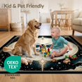 thumbnail image 4 of ODIKA 2'x3' Ultra-Soft Accent Mat, Death Moth Gothic Academia Witchy Mystical Galaxy Phase Symmetry None Washable, Bare feet friendly, Easy Care Indoor rug for Bedside, Footrest, 4 of 7