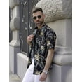 thumbnail image 2 of Camisa hawaiana para hombre, camisa de verano, camisa informal con estampado floral, camisa de playa para vacaciones, 2 of 6