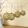 thumbnail image 2 of Adorno navideño de bola hueca dorada para colgar en el árbol de Navidad, regalos de fiesta de Año Nuevo 2025, decoración navideña para el hogar, 2 of 5