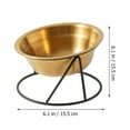 thumbnail image 2 of Cat and Dog Food Bowl Pet Feeder Elevated Bowls Puppy Single Stand Stainless Steel, 2 of 6
