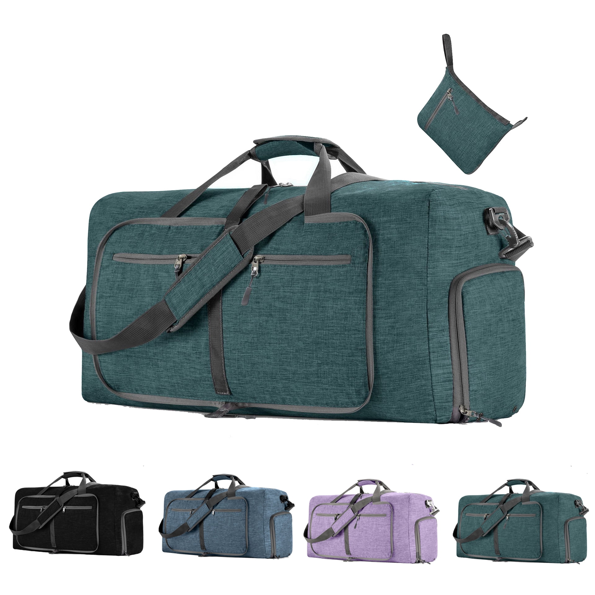 Men Women Travel Bag Hand Luggage Bag Duffle Weekend Bag with Shoes