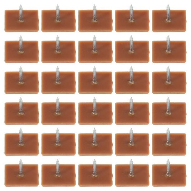 Muebles de plástico rectangulares de 30 piezas almohadillas de la pierna de la pierna que no se deslizan los pies de los pies de los pies fácil