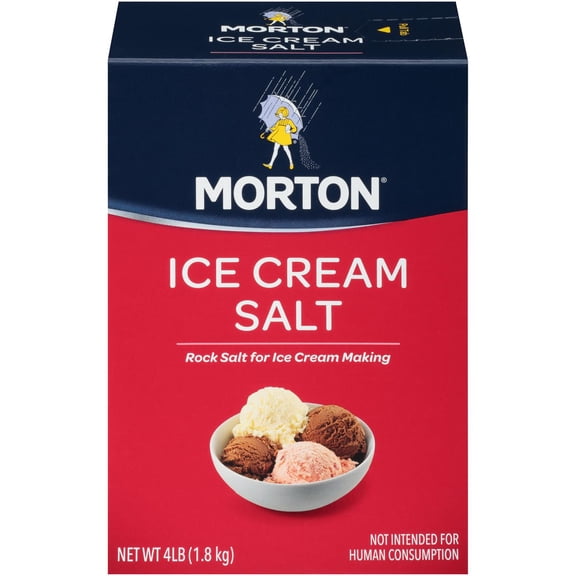 Morton Ice Cream Salt - 4 lb Packaging May Vary