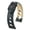 Black Band / Black Stitching / Black Accent, variant on Rally Leather Watch Strap - Black - L - 20mm - Silver Buckle