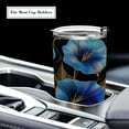 thumbnail image 5 of 20oz Stainless Steel Tumbler with Straw, Double Wall Insulated Travel Tumbler Blue Morning Glory Flowers, 5 of 8