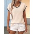 thumbnail image 7 of Women'S Sleeveless Sweater Casual V Neck Cap Sleeve Knit Pullover Tank Tops L, 7 of 7