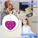 thumbnail image 4 of Juguete para apretar para niños con forma de corazón y burbujas de silicona para aliviar el estrés (púrpura) Tmvgtek Para estrenar, 4 of 9
