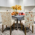 thumbnail image 5 of Fall Chair Covers Set of 6 Autumn Pumpkins and Maples Dining Chair Protector Covers Fall Slipcovers Removable for Fall Thanksgiving Kitchen Party Hotel Fall Decorations, 5 of 5