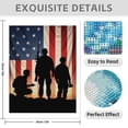 thumbnail image 3 of Diamond Art Kit for Adults, Soldiers Silhouette Flag Background Diamond Painting for Adults Beginners, DIY Diamond Art Painting Kits, 5D Diamond Painting Crafts for Home Decor 12x16 Frameless, 3 of 7