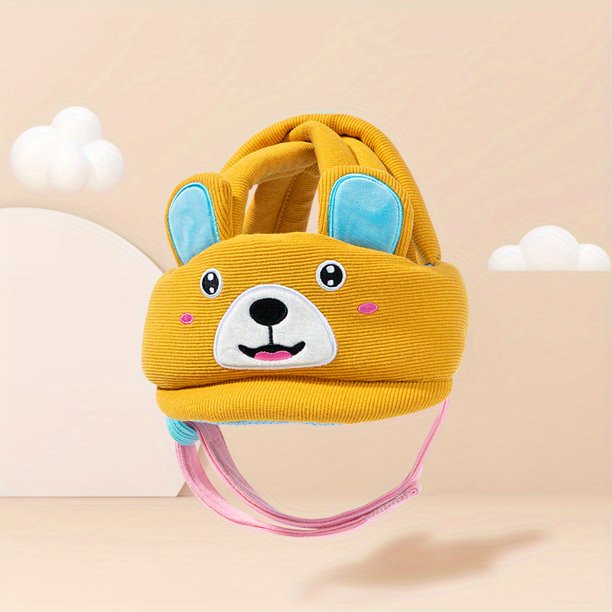Baby Toddler Cartoon Animal Anti-fall Baby Head Helmet, Baby Protective Head Safety Helmet, Toddler Walking Playing Head Protector, Adjustable Baby Kids Safety Head Guard Hat