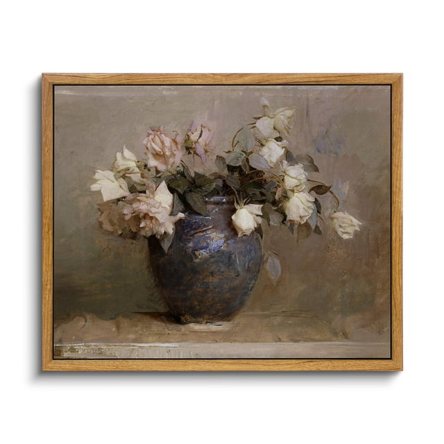 Lienzo decorativo para pared en maceta vintage Simsea, 23 x 28 cm