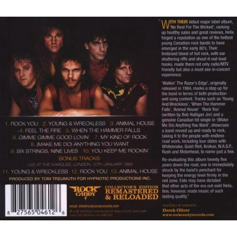 Helix - Walkin' The Razor's Edge - Music & Performance - CD