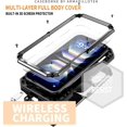 thumbnail image 2 of Case for iPhone 16 Plus,Military Grade 3 in 1 Metal Full-Body Rugged Stylish Kickstand Protective Case with Built-in Screen Protector Phone Case for iPhone 16 Plus,6.7 inch 2024 (Silver), 2 of 14