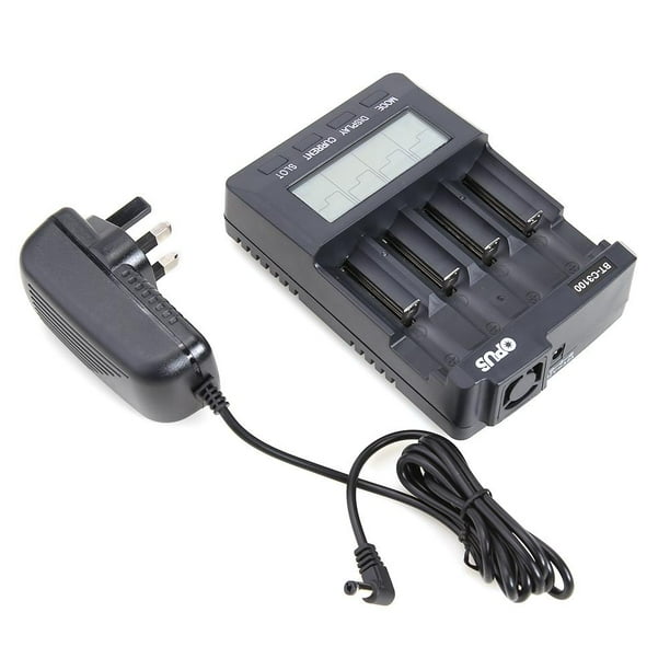 Cargadores BT-C3100 V2.2 Batería inteligente de pantalla de visualización de 4 ranuras (enchufe del Reino Unido) Hugtrwg Para estrenar