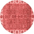 thumbnail image 1 of Ahgly Company Indoor Round Oriental Red Traditional Area Rugs, 8' Round, 1 of 4