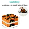 thumbnail image 5 of Maple Leaf Pumpkin Travel Portable Square Display Case: Earring and Necklace Organizer - Ideal for Girls and Women, 5 of 6