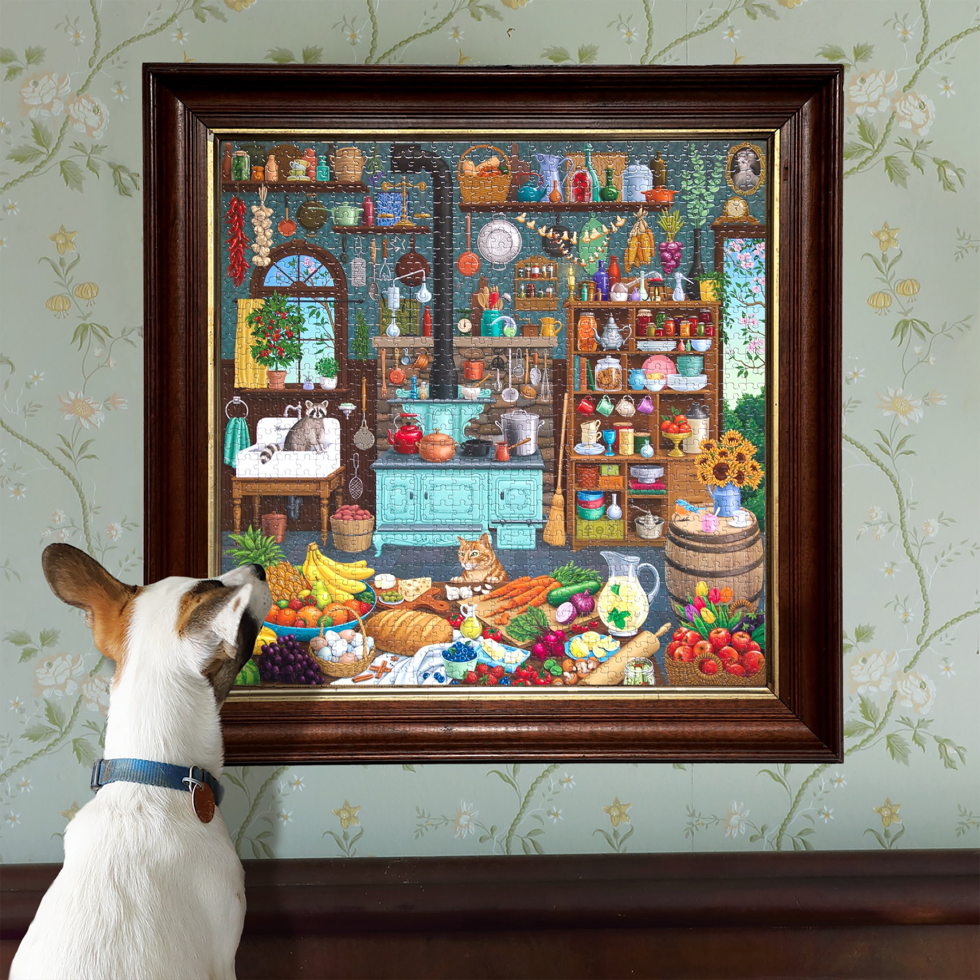 eeBoo Piece & Love: Alchemist's Kitchen - 1000 Piece Puzzle - Adult Square Jigsaw, 23x23", Includes Image Reference Insert, High-Quality Pieces