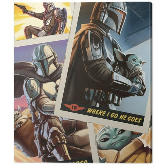 Star Wars: The Mandalorian Cards Canvas Print