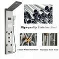 thumbnail image 3 of Shower Panel Tower System Brushed Nickel with LED  Multiple Function Waterfall Rainfall Shower Head Body Jets Handheld Shower and Bath Spout for Bathroom Wall Mounted Shower System, 3 of 6